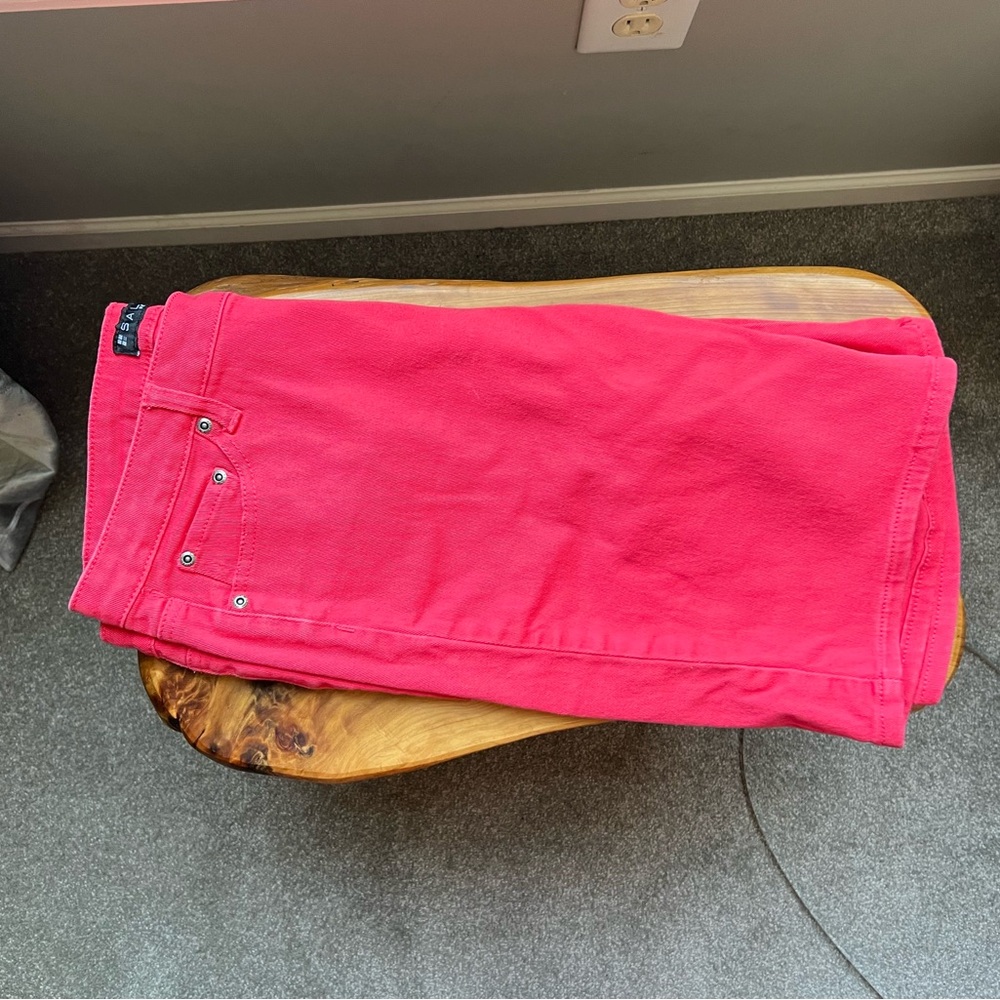 Salt Works Red Jean Shorts Vibrant and Durable